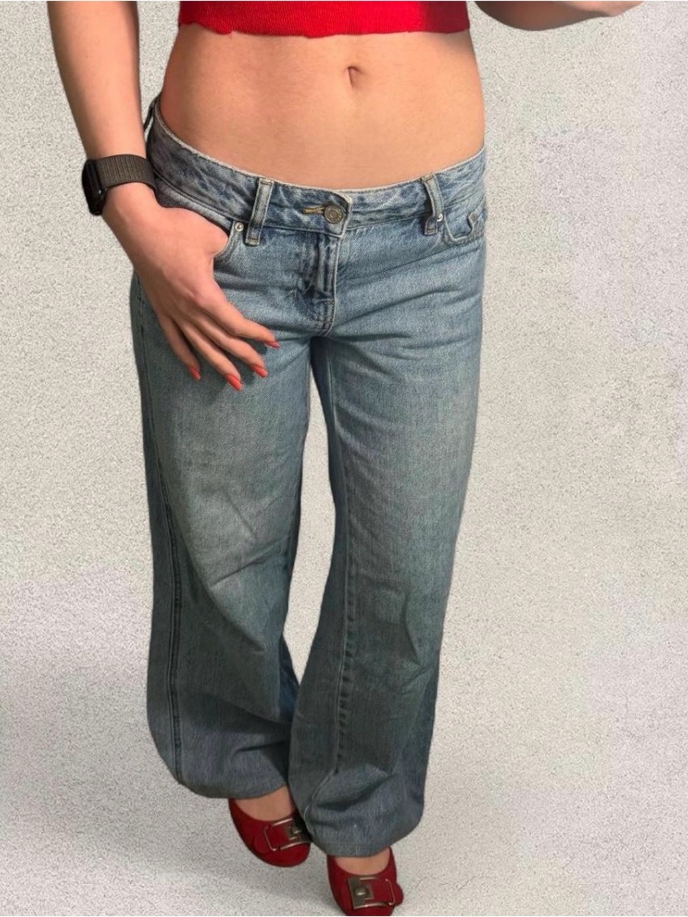 PacSun Low rise Baggy Light Wash Denim Jeans Women's 24